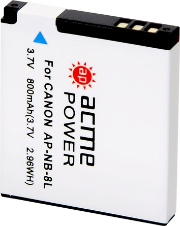 Аккумулятор (батарейный блок) для фотокамеры Acmepower AP-NB-8L 700mAh 3.7V Li-Ion