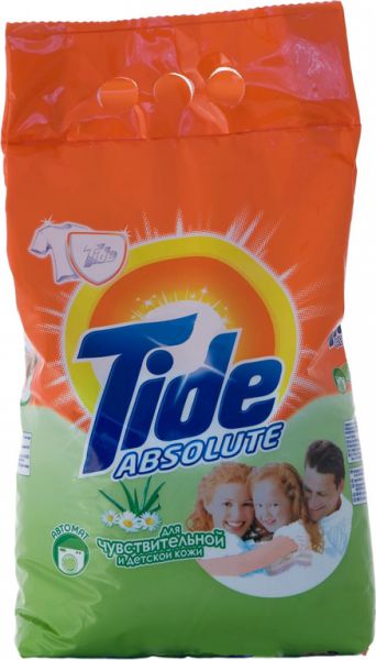 Стиральный порошок Tide Absolut для чувствительной и детской кожи Автомат 2.4кг